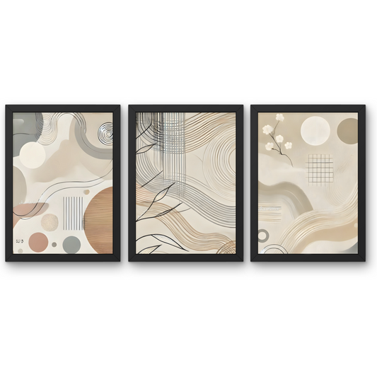 Classic Minimalist Art Bundle - Poster 3 PCS